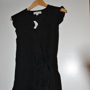 Loft Black Skort Romper NWT Bow Tie Closure
